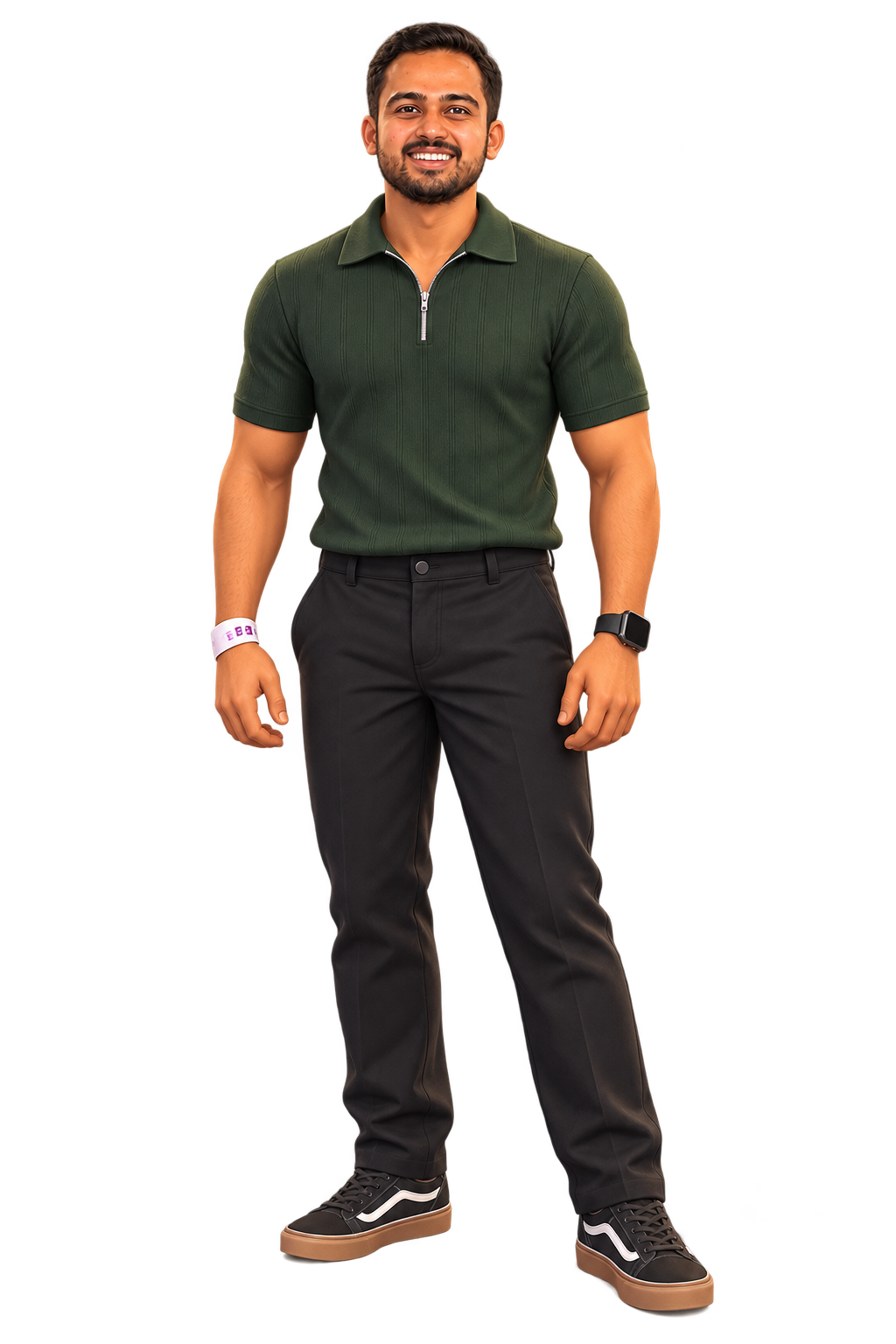 Stylized 3D illustration of Amit Vishwakarma in a green polo